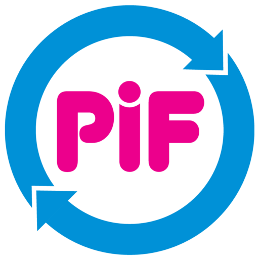 PIFster the Pay It Forward charity mini logo with transparency