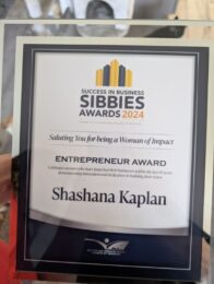 Shashana Kaplan Sibbie Award